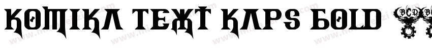 Komika Text Kaps Bold字体转换